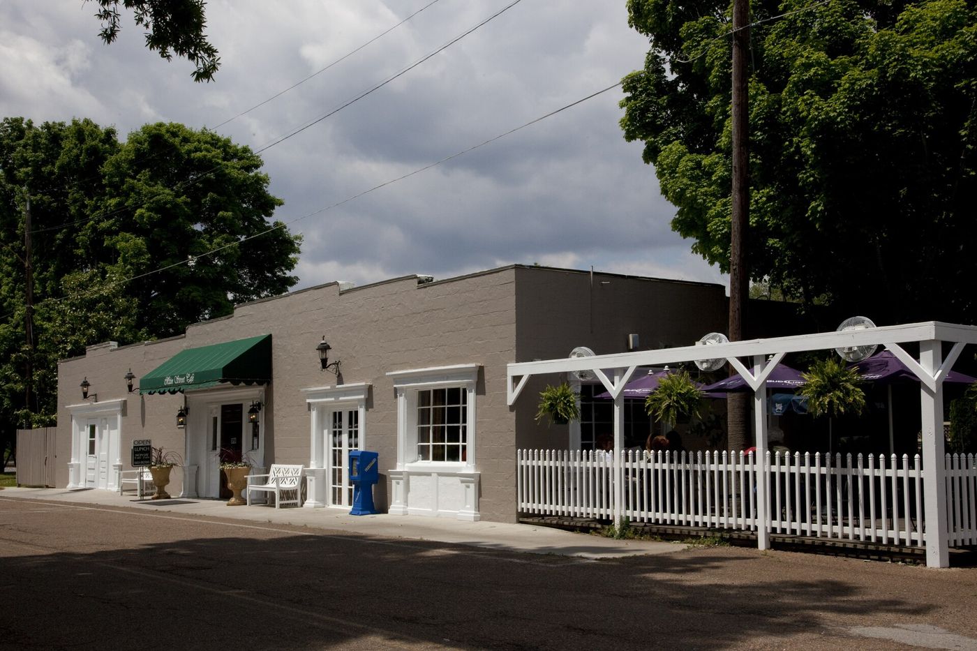 Former Madison city hall building, now a restaurant, on Main Street